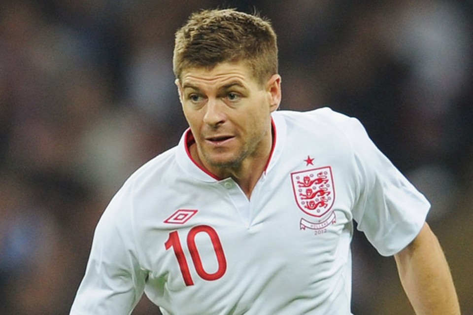 Steven Gerrard of England in action during the International Friendly match between England and the Netherlands